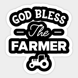 Farmer - God Bless the farmer Sticker